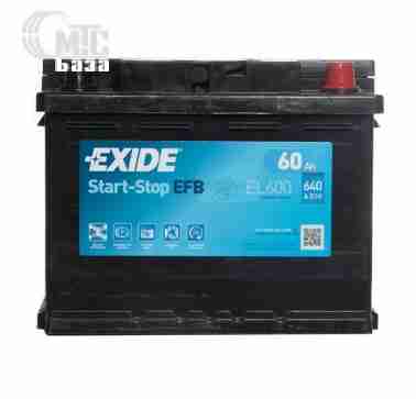 Аккумуляторы Аккумулятор Exide Start-Stop EFB 6CT-60 R [EL600] EN640 А 242x175x190мм